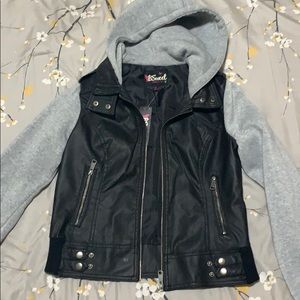 Faux leather jacket